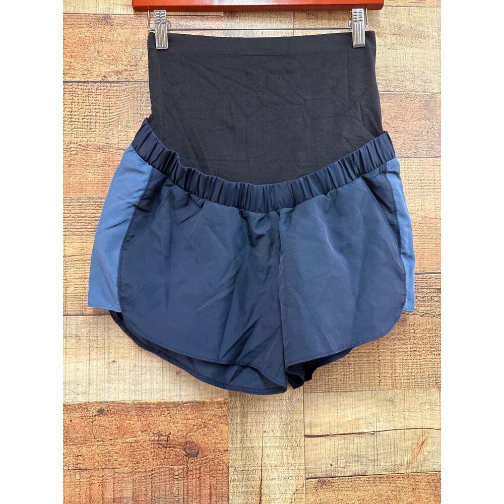 Maternity a:glow™ Full Belly Panel Running Shorts Small
